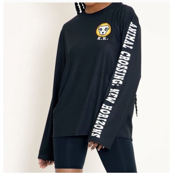 BlackMilk x Animal Crossing K.K. Slider Long Sleeve Hoodie Black - Size XS - Picture 2 of 9